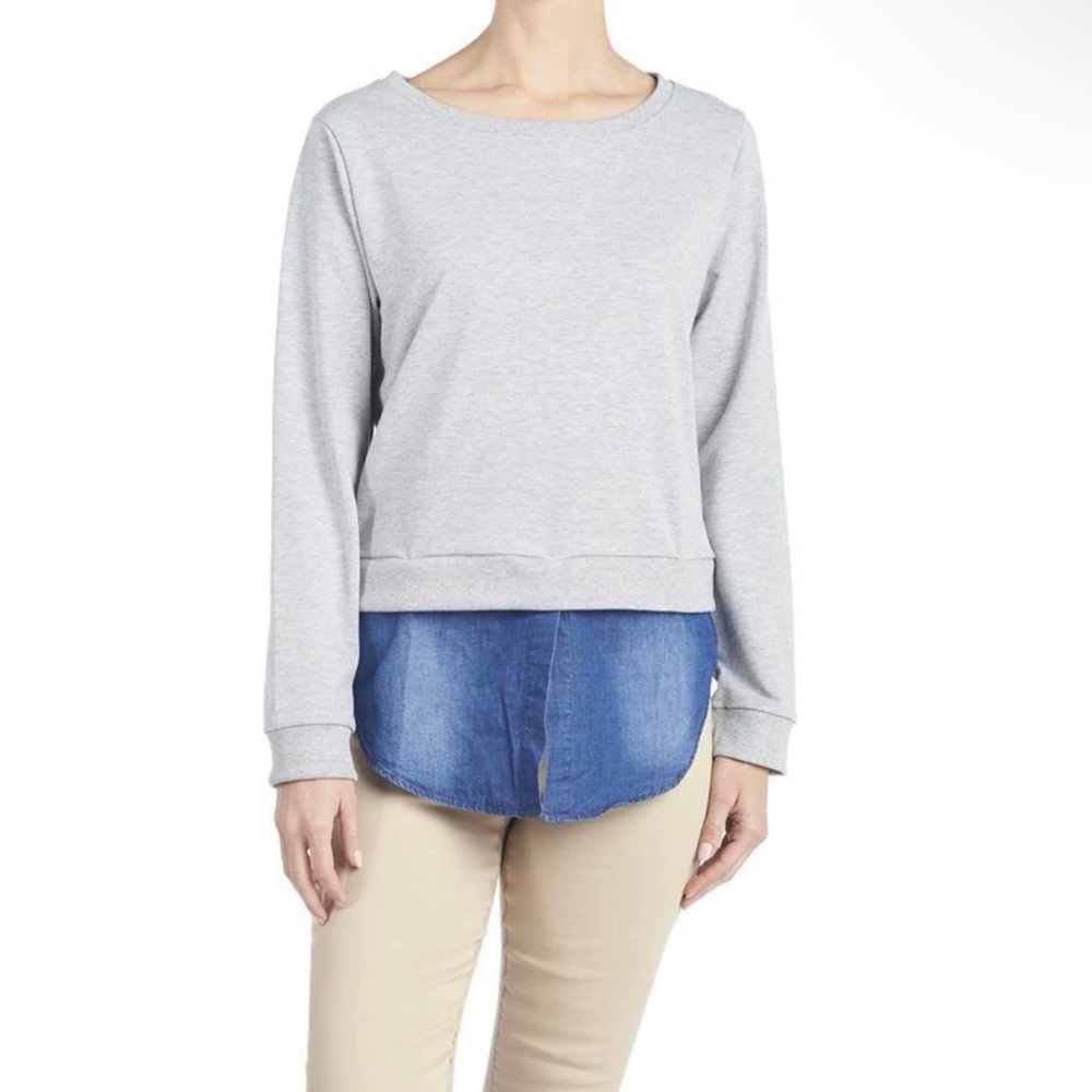 Convertible Shirttail Sweatshirt